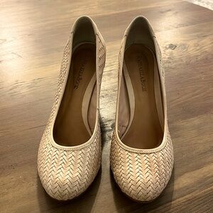 RAPHAELLA BOOZ  CHUNKY COMFORTER HIGH HEELS LEATHER SZ 7